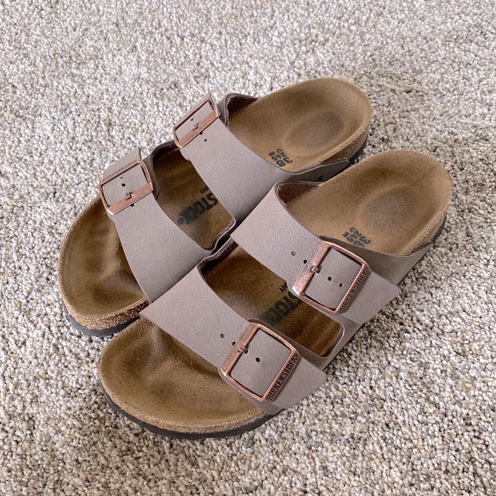 Birkenstock ARIZONA BIRKO-FLOR NUBUCK Leather Size 38 (Lightly Used!)